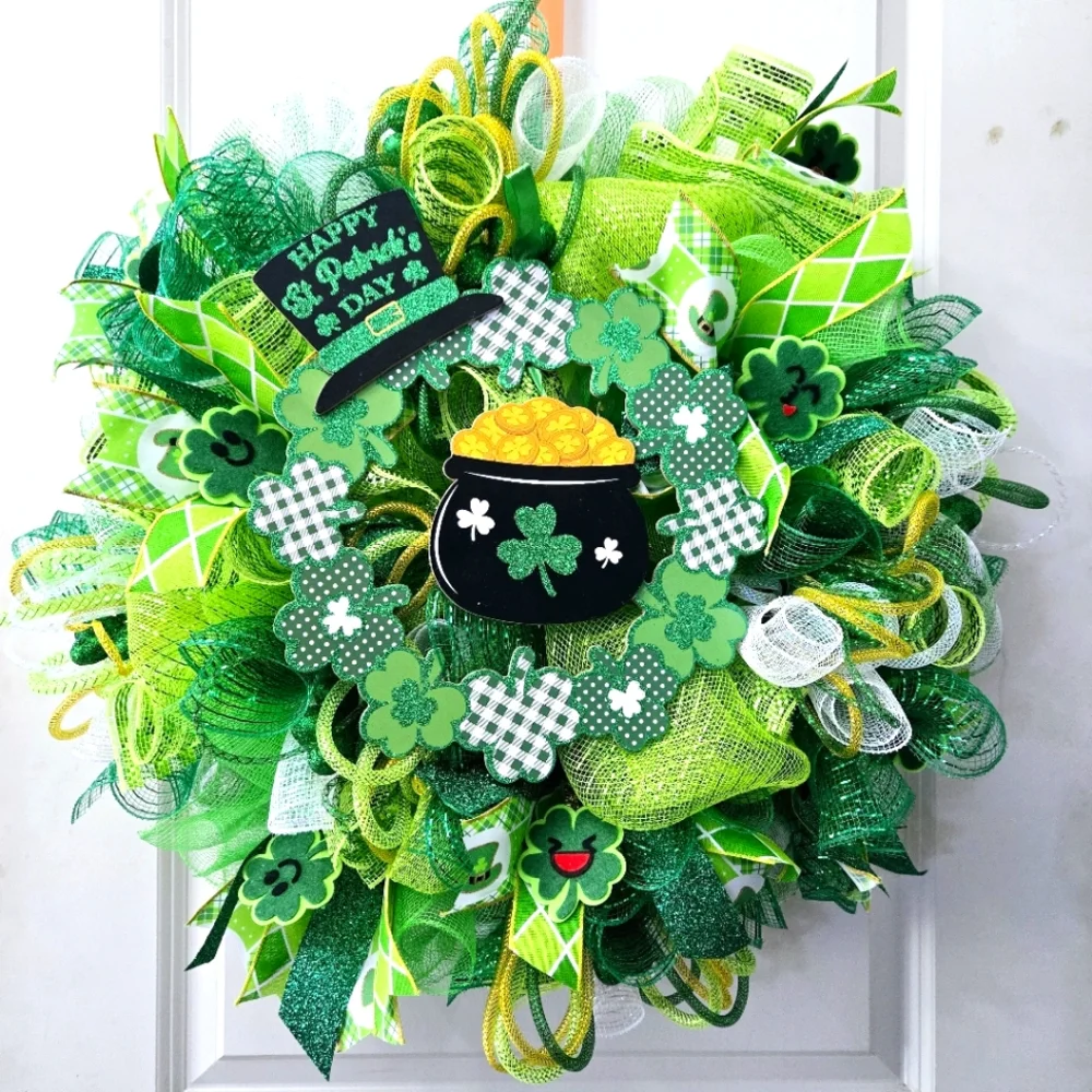 Happy St. Patrick's Day Wreath